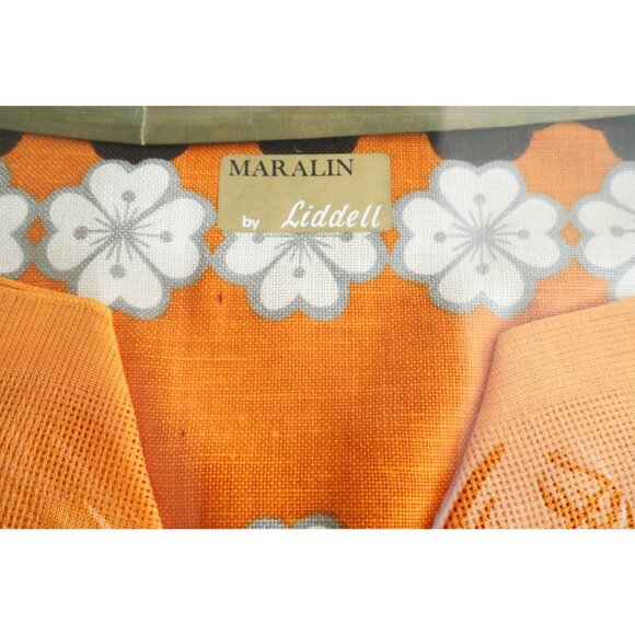 2 Vintage Retro Liddell Placemats & 4 Napkins Irish Linen NOS - Picture 3 of 4